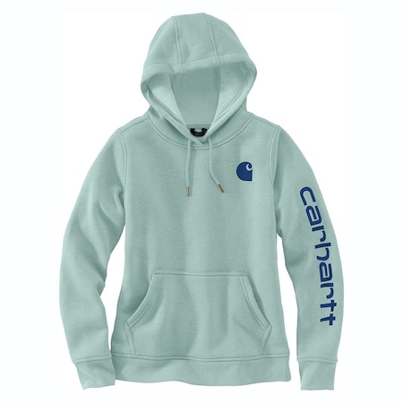Carhartt Womens Relaxed Fit Midweight Logo Sleeve Graphic Sweatshirt LT Clrs, XXL 102791-G86 REG XXL